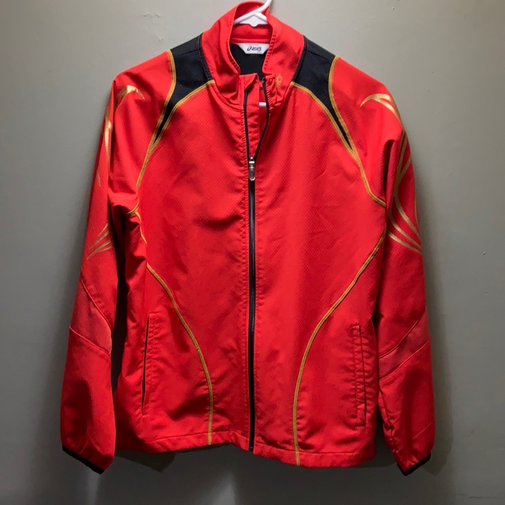 Lightweight ASICS zip front jacket